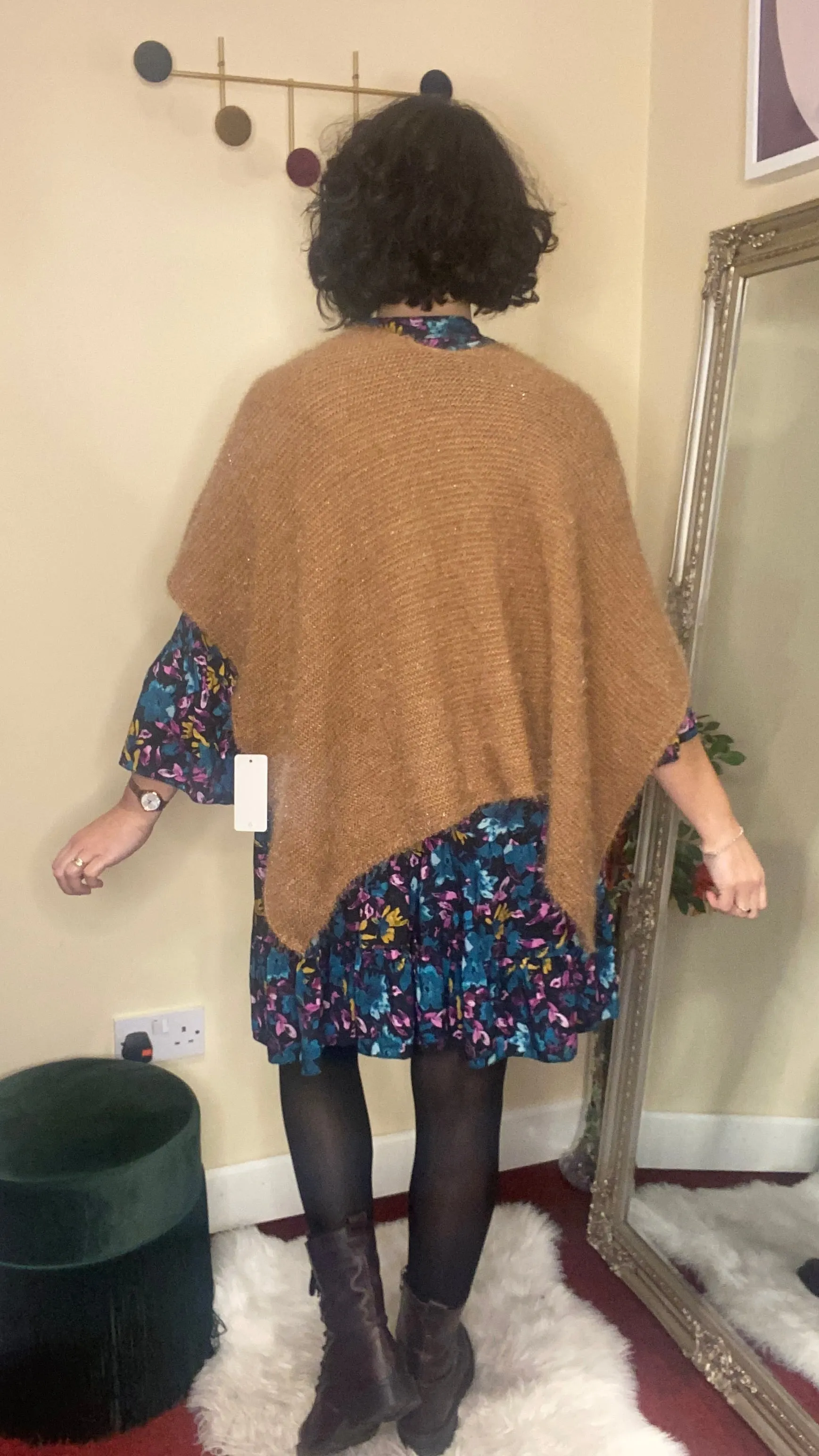 Alice knit cape camel