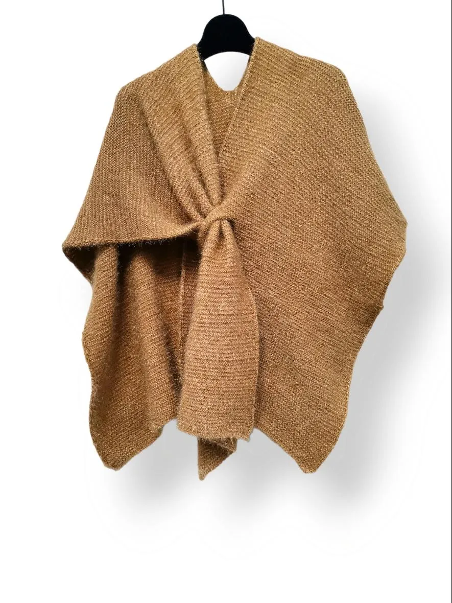 Alice knit cape camel