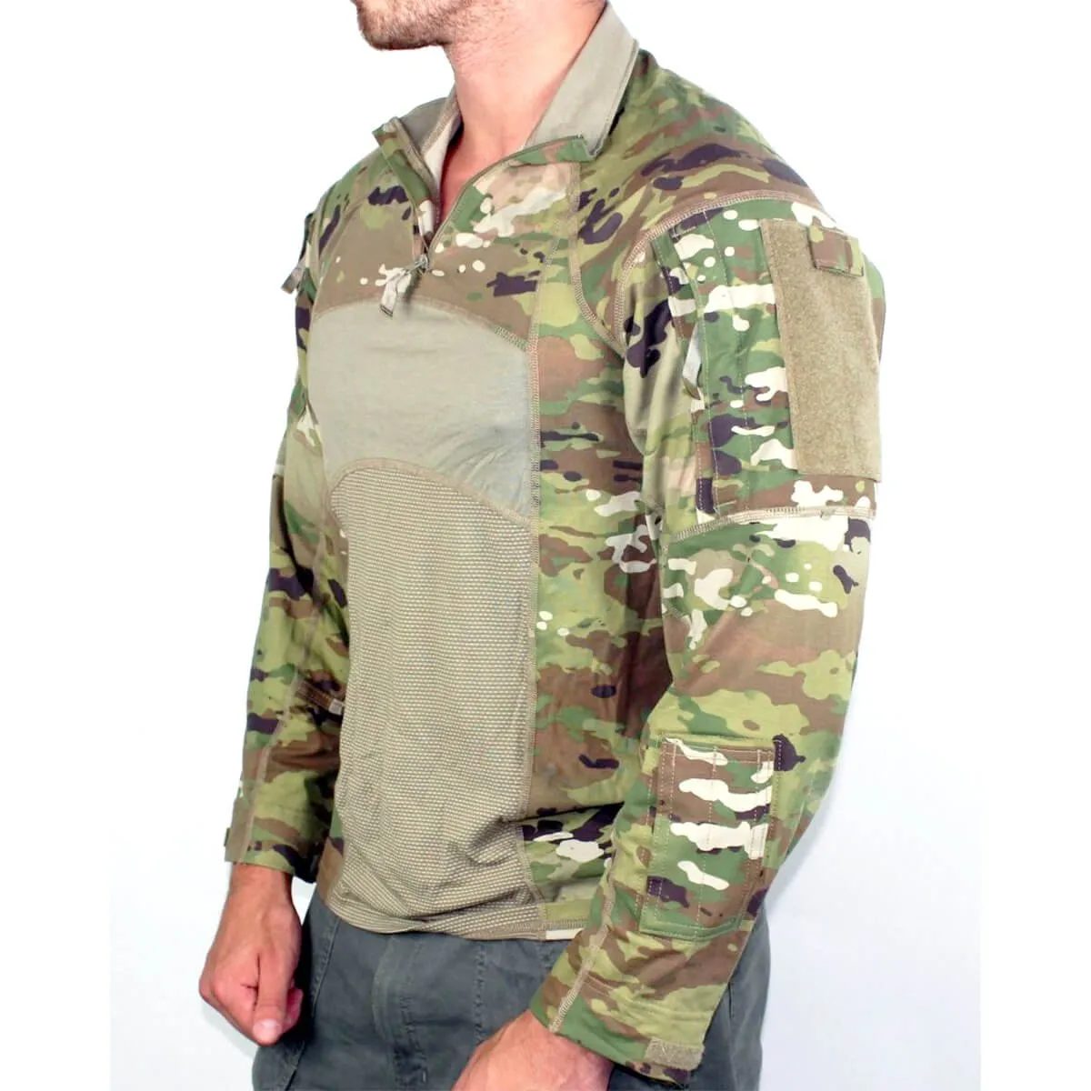 Army Combat Shirt USGI Massif OCP Multicam Shirts with Quarter Zip FR