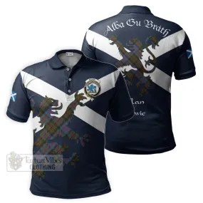 Bowie Tartan Lion Rampant Polo Shirt Proudly Display Your Heritage with Alba Gu Brath and Clan Name