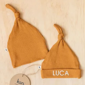 Caramel Personalised Newborn Beanie