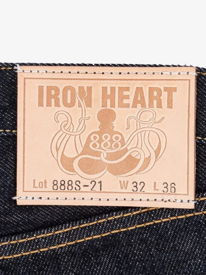 Iron heart Denim IH-888S-21 21oz Selvedge Denim Medium/High Rise Tapered Cut Jeans