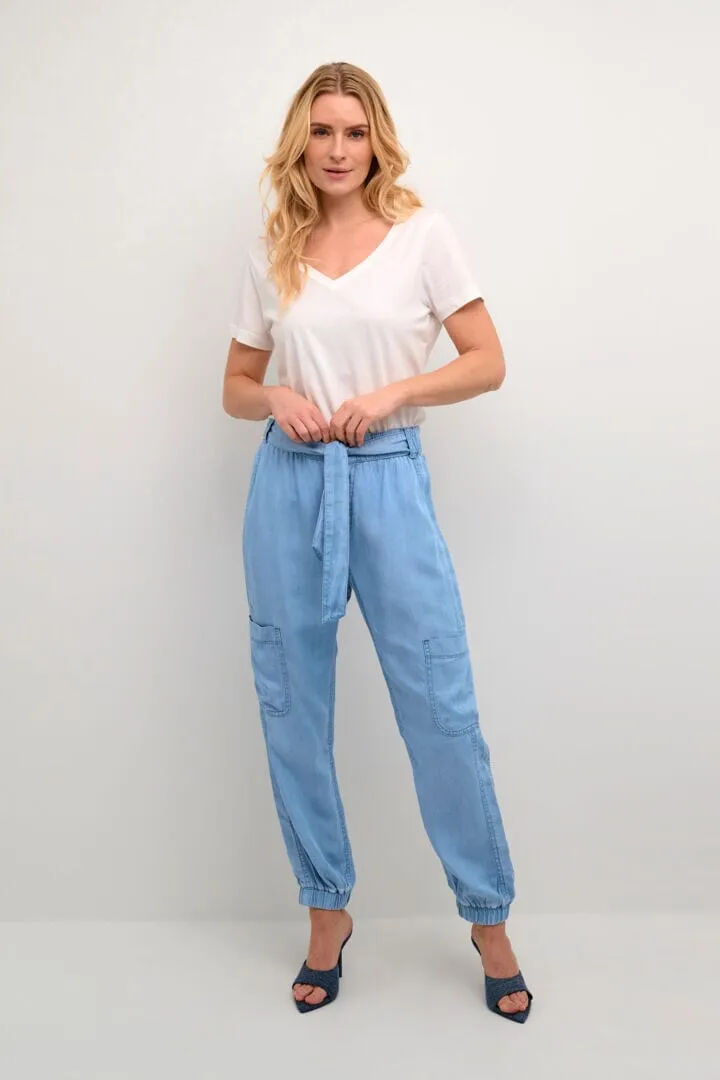 LIGHT WEIGHT DENIM CARGO JOGGER