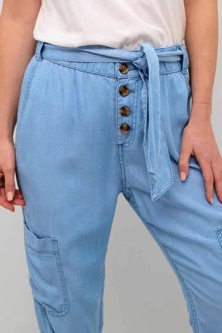 LIGHT WEIGHT DENIM CARGO JOGGER