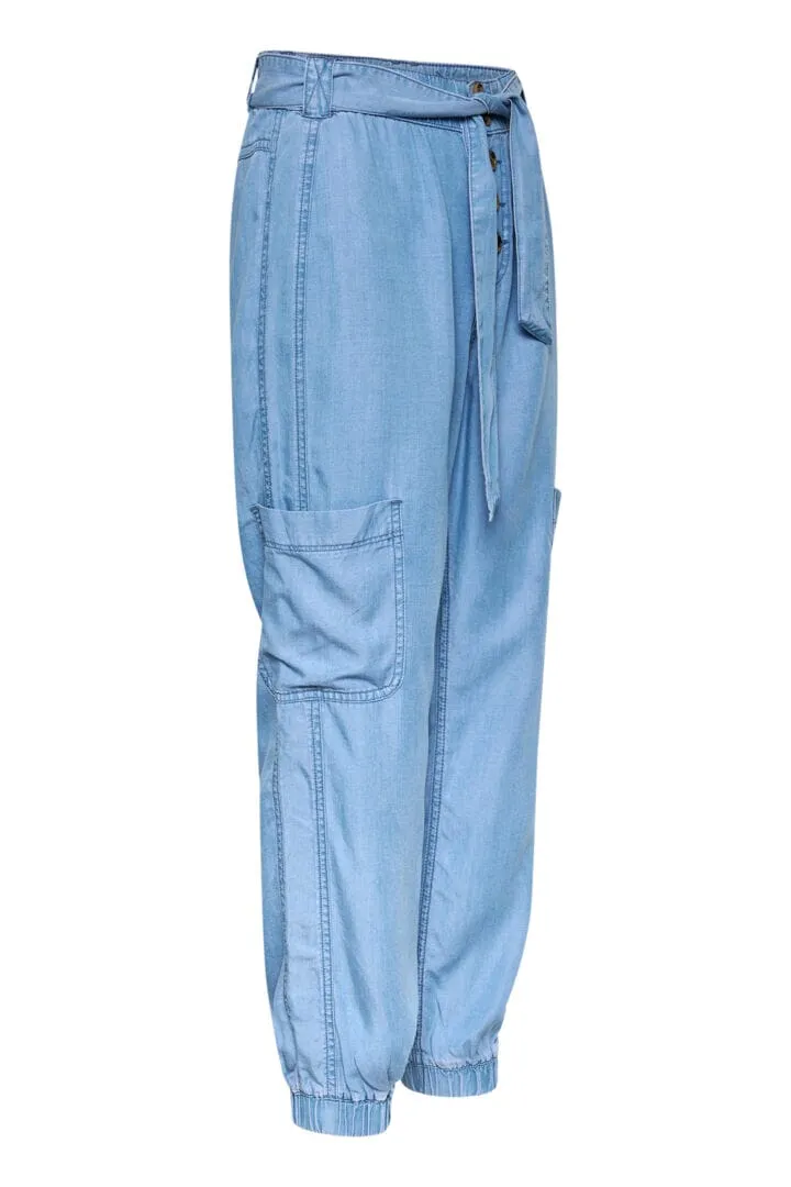 LIGHT WEIGHT DENIM CARGO JOGGER