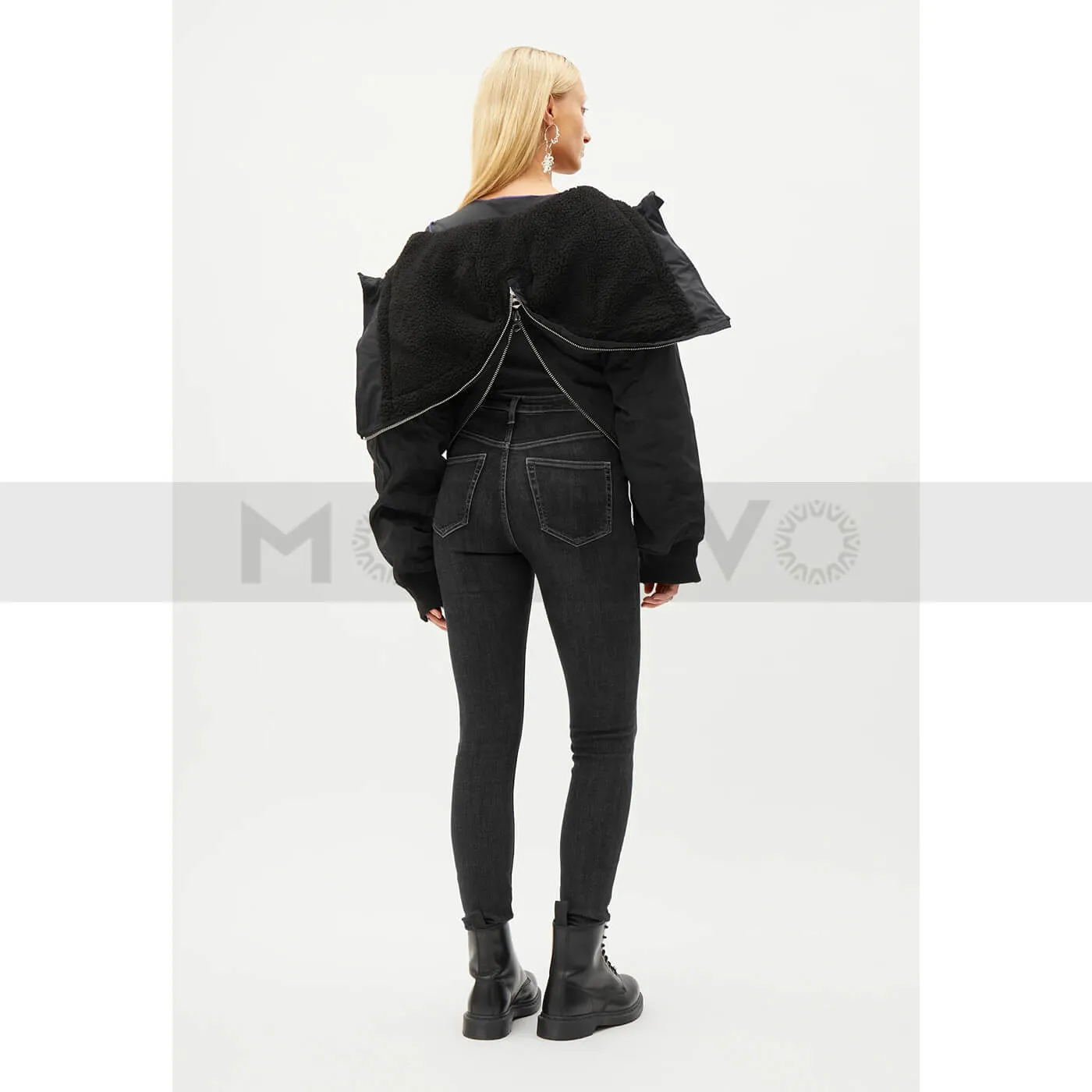 Weekday Extra High Skinny Charcoal Jeans